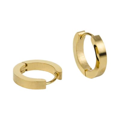 Kalli Oorringen Edelstaal Mat Goud 1849 (12mm)