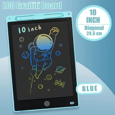 DW4Trading LCD Grafische Tekenbord met Pen en Batterij Blauw 10 Inch - Tablet Kinderen Creatief