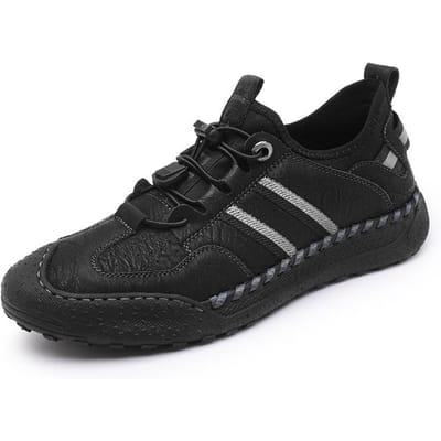 Herenschoenen Lente en Zomer plus Maat Trend Alles-Passend en Knap Getijdeschoenen Antislip Instapper Rijden Sport Casual Schoenen 46 zwart