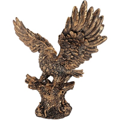 Adelaar Beeldje Hars Handgesneden Adelaar Beeld Sculptuur Desktop Decor voor Huis Winkel Kantoor J835