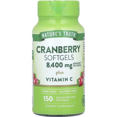 Nature's Truth, Cranberry Softgels and Vitamin C Plus, 150 Rapid-Release Softgels