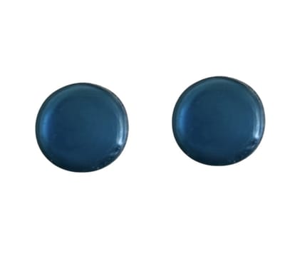 Allergie vrije -blauwe -oorbellen 12 mm- Charme Bijoux
