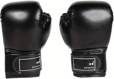 Bovista Vecht Handschoenen - Kickboks Handschoenen - Boxing Gloves Set - Bokshandschoenen - Heren - Dames - Zwart