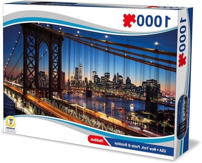 New York Puzzel - Legpuzzel Stad - Ontspannend Tijdverdrijf - Dikke Robuuste Stukjes - 70 x 50 cm - Veelkleurig