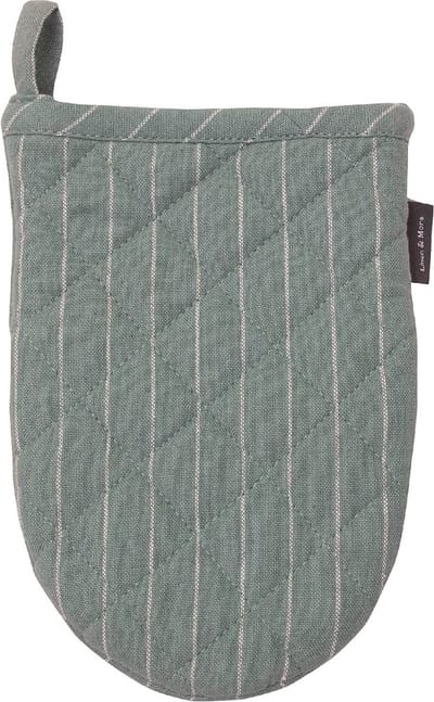 Pinstripe Mini Ovenwant groen blauw 14x20cm (set of 2)