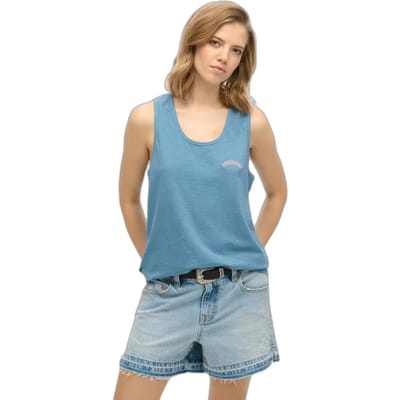 Superdry - Essential Logo garment-dye hemdtopje - Dames - Vesten
