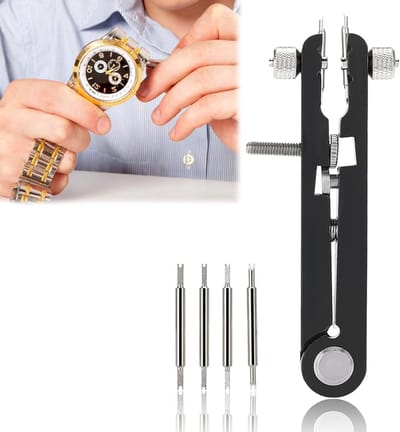 SnelShoppen - Watch Repair Tool V Veer Tang - Precisie Staal, Verstelbaar, Handig voor Thuis en Onderweg, Horlogeband Reparatie Gereedschap