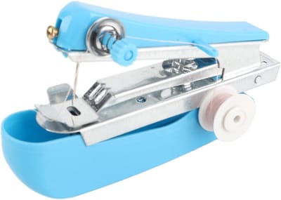 Handmatige Naaimachine - Mini Naaier - Snelle Kledingreparatie - Compact Draagbaar Ontwerp - 11x7x4 cm - Wit