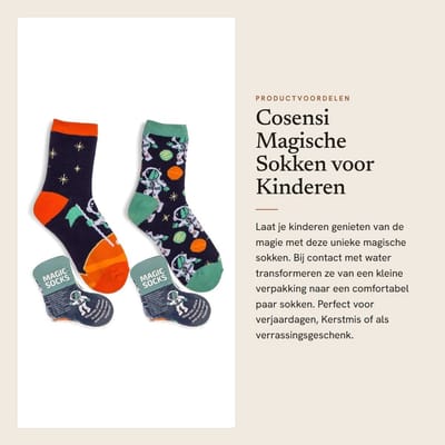 Dailygoods- Magische Sokken - 2 Paar - EU 22-34 - Katoenrijk - Machinewasbaar - Knuffelige Kousen - Verrassingseffect - Kinderkousen