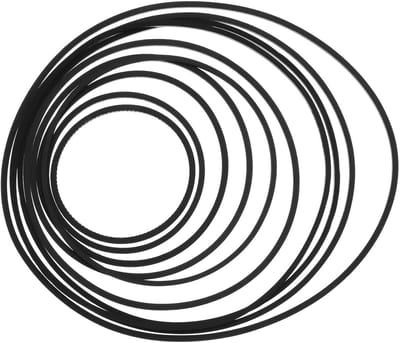 Rubber Aandrijfriemen 100 Stuks voor Dvd-, Cassette- en CD-spelers – 1mm Dikte, 25mm-70mm Breedte