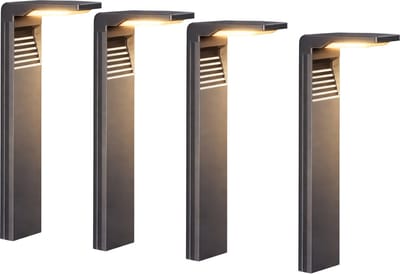 Lichtendirect - Solar LED Tuinverlichting 60 cm – 4 Stuks – IP65 Waterdicht – 2200 mAh – Neutraal Wit 4000K – Automatisch Aan/Uit - Lantaarn