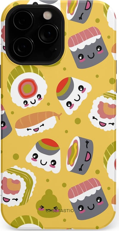 Casetastic Hoesje Geschikt voor Apple iPhone 13 Pro Max Magsafe - Stijlvolle Beschermende Duo-layer Case - Sushi vriendjes