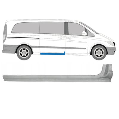 Schuifdeur dorpel reparatiepanel voor Mercedes Vito W639 2003-2014 / Rechts