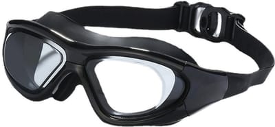 Zwembrillen - Zwembrillen voor volwassenen - Zwembrillen met anticondensfunctie - Unisex - Zwembril - Geschikt om te zwemmen - Snorkelen - Zwart - 17*5 cm