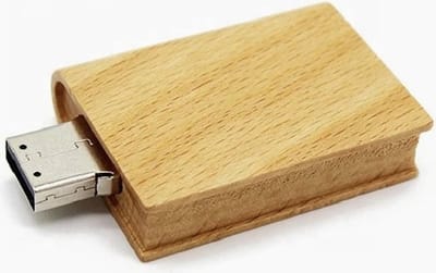Ulticool USB-stick Boek Hout - 8 GB - Boeken - Bruin