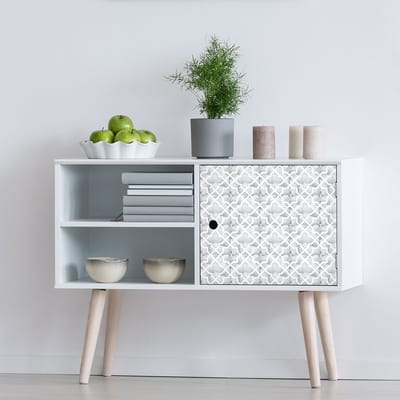 Decoratieve meubelstickers - 24 authentieke meubelstickers met cementtegelmotief LOSIONA - 24 stickers 10x10cm
