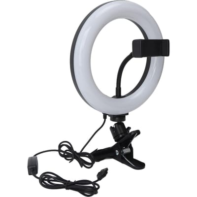 Selfie Ring Light ABS Verstelbare Kleur en Helderheid Clip On LED Invullicht voor Live Steaming Make