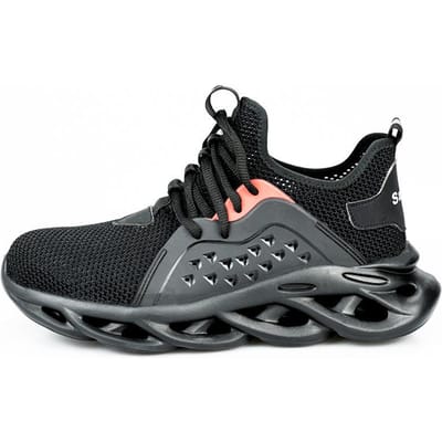 Chaussures de travail respirantes anti-écrasement anti-perforation chaussures de sécurité embout acier légères et souples 46