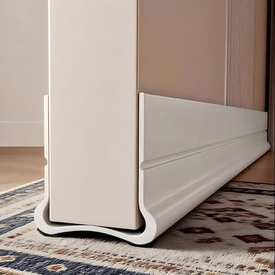 Siliconen Deurtochtstrip 91,4 cm Wit - PVC Deurafdichting tegen Tocht, Geluid, Vocht en Insecten