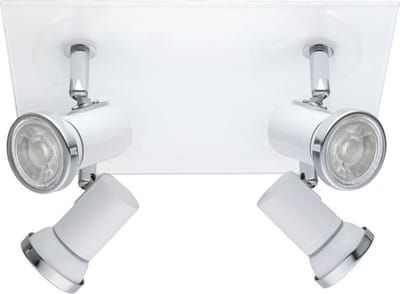 EGLO Batholino Tamara 1 - Spot - 4 Lichts - Wit, Chroom