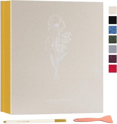 Zelfklevend Fotoalbum voor Scrapbooking, 40 Pagina's, Linnen, DIY Album met Plakbladen voor Familie, Bruiloft en Verjaardag, Geschikt voor 4x6 en 7x5 Foto's