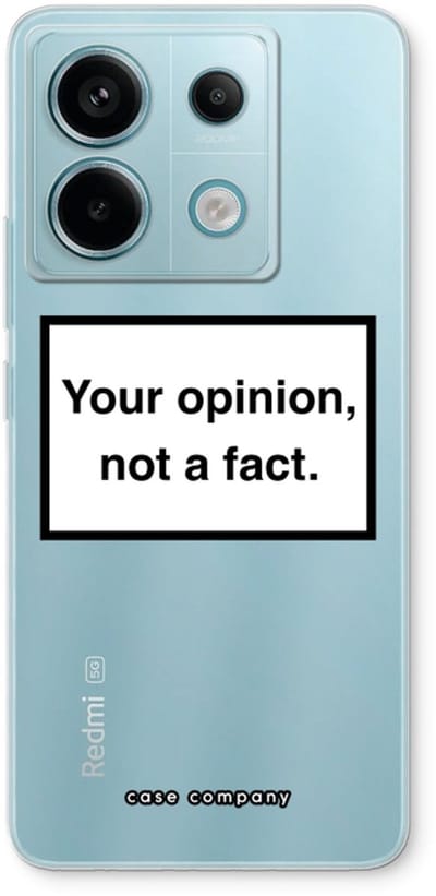 Case Company® - Hoesje geschikt voor Xiaomi Poco X6 hoesje - Your opinion - Soft Cover Telefoonhoesje - Bescherming aan alle Kanten en Schermrand