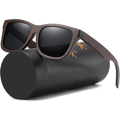 Handgemaakte natuurlijke bamboe houten zonnebril gepolariseerde spiegelcoating lenzen Eyewear Gift zonnebril voor mannen Gafas De Sol