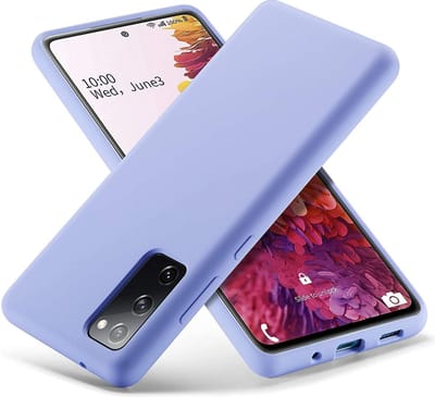 Hoesje Geschikt Voor Samsung Galaxy S20 fe hoesje - S20 fe hoesje Donker Paars - Hoesje Geschikt Voor Samsung Galaxy S20 fe hoesje Nano Liquid siliconen Backcover- hoesje Hoesje Geschikt Voor Samsung Galaxy S20 fe