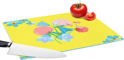 Glazen Snijplank - 39x28 - Bloemen - Boeket - Lente - Patronen - Snijplanken Glas