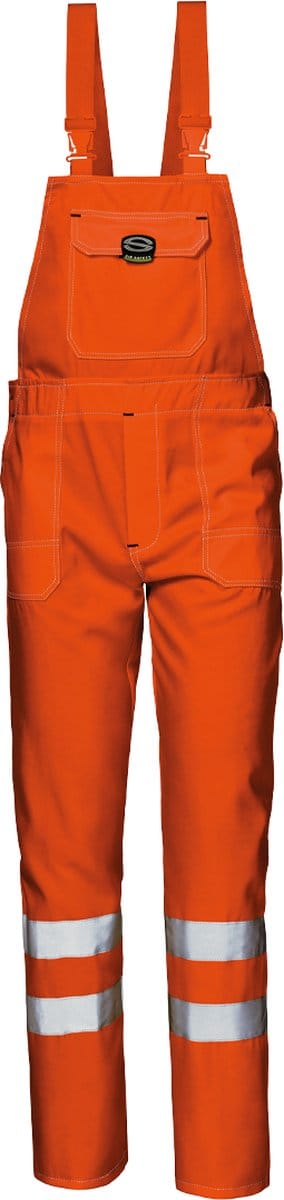 SIR SAFETY MISTRAL Hi Vis Reflecterend Werkoverall HEREN Veiligheidsoverall Oranje - Met Kniezak - Versterkte Naden - Met Borstzak