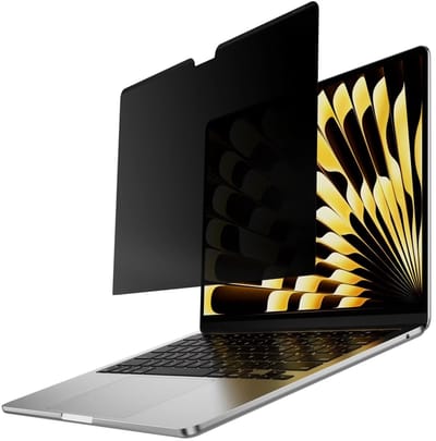 Screenprotector - Geschikt voor Apple MacBook Air 13.6 inch - Privacy Filter 360 Graden Screenprotector Laptop Scherm - Privacy Screenprotector Geschikt voor MacBook Air 13.6 inch Screenprotector Glas