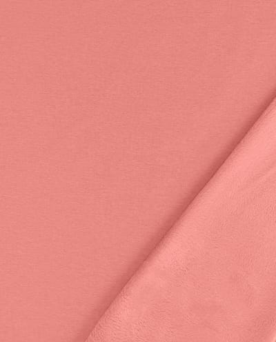 Alpen Fleece Stof Uni per Meter – Oud Roze – Warm & Zacht – Met Fleece Binnenkant – Voor Hoodies, Joggingbroeken & Loungewear