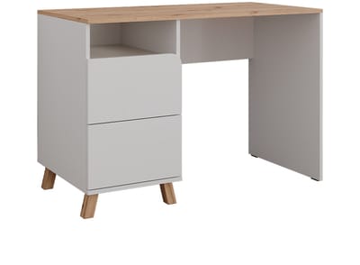 Vicco Karen Kaptafel – 110 cm met laden Wit/Kunstnijverheid