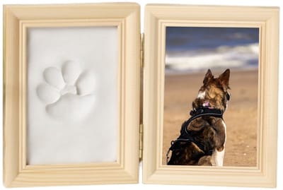 Dailygoods- Fotolijst - Pootafdrukset Huisdier - Houten Fotolijst - Herdenkingsfotolijst - Doe-het-zelf Fotolijst - 1 Stuk - Herinneringslijst