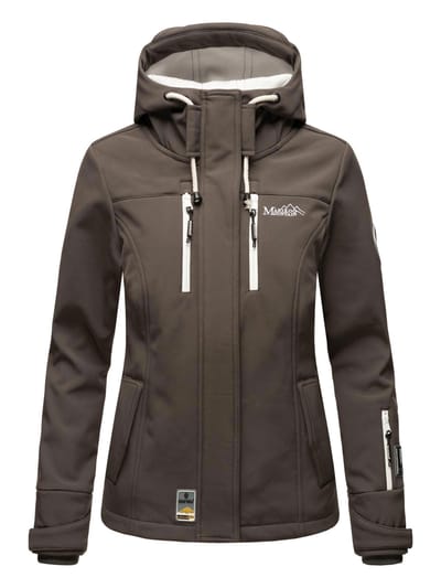 Marikoo dames softshelljas – Kleine Zicke, warm met capuchon & fleecevoering