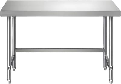 Keuken Werktafel - Voorbereidingstafel Werkbank - Voedselbereiding - Roestvrij staal - Niet gespecificeerd - Zilver