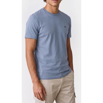 Calvin Klein Ss Classic Monogram Tee Dusty Sailor Blue Taglia: L | Magliette basic Outlet | Uomo | Blu