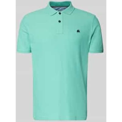 LERROS Herenpoloshirt COOL & DRY ademend piqué , Maat: S , Kleur: MINT WATER , 60% katoen, 40% polyester