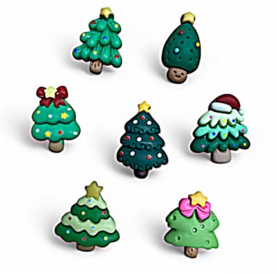 TLVX 7 stuks Kerstboom Magneten 3D / Leuke Koelkast Magneten / Foto magneten Kerst / Whiteboard magneten / Speel- en Leer Magneten / School / Boodschappenlijst / Notitie / Memo bord / Kantoor / Schoolbord / Kerstbomen Magnetisch