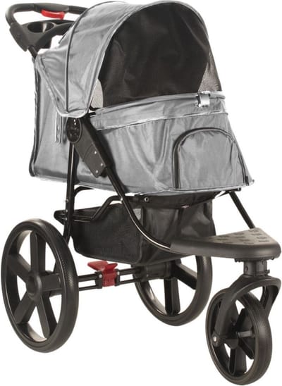 TOPMAST HONDENBUGGY COMFORT - ALL TERRAIN - 3 WIELEN - ANTRACIET - All Terrain