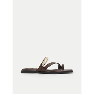 Montevita platte sandalen Jinetese bruin
