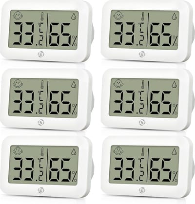Temperatuurmeter Binnen - Huisthermometer - Weerstation Binnen - Thermometer Binnen Digitaal - Kamer Thermometer - Binnenthermometer - Huisthermometer Binnen - Digitale Thermometer - Binnenshuis