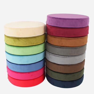Rond Stoelkussen - Zitkussen - Comfortabel Zitten - Afneembare hoes - 40 cm - Donkerbruin