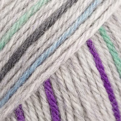 DROPS Fiesta Long Print - 28 zilver schemerlicht - Wol Garen