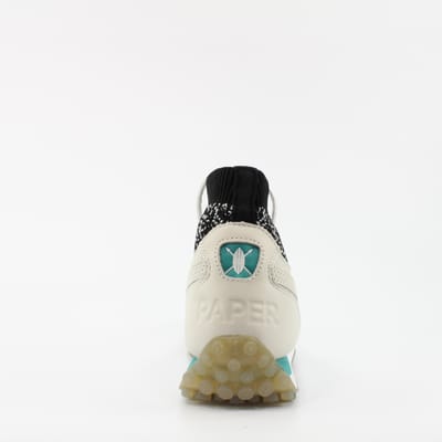 Puma Daily Paper Easy Rider Sock Beige Leer Heren Veterschoenen 364548 01