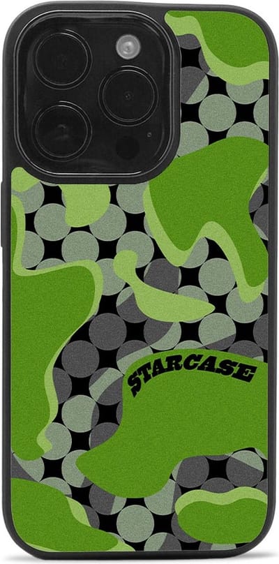 iPhone 13 Pro Max hoesje - magsafe hoesje / Starcase Green Camouflage - Groen Camouflage / iPhone hoesje met Magsafe - Prestige Case