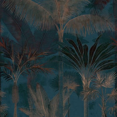 PALMBOMEN FOTOBEHANG | Herhaalbaar Patroon - 1,59 x 2,80 meter - A.S. Création Cuba II