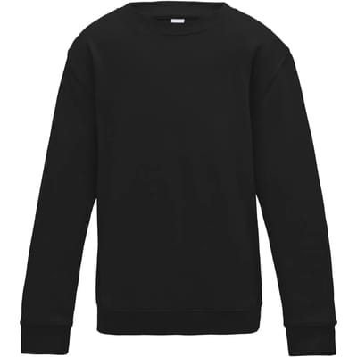 Just Hoods - AWDis Sweat Kinder - Jet Black maat 9/11 (L)