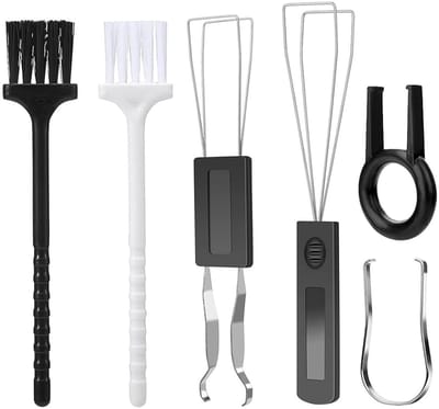 Dailygoods - Gereedschapsset voor Toetsen - Toetsverwijderaar - Handig voor Toetsenborden - 6-delige Set - Reinigingsborstels - Perfect voor Gaming -...
