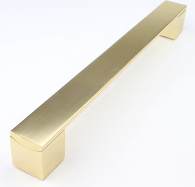 Deurgreep Hennie - 192 mm - messing - - geschikt voor binnen - industrieel | Messing handgreep | Keukengreepjes | Ladegreep | Handgreep kast |